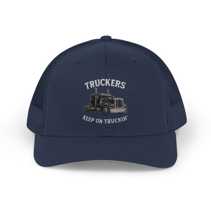 Truck Driver Snapback Cap, Mesh Trucker Hat, Cool Casual Hat, Perfect Gift for Drivers, Trucking Enthusiasts, Outdoor Style - TRV