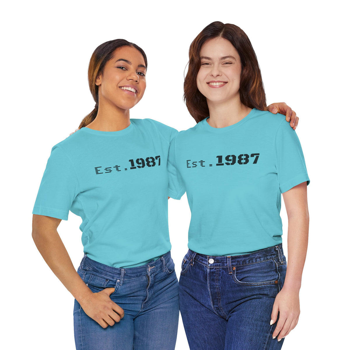 Vintage Est. 1987 T-Shirt by Printify featuring retro-inspired design and classic typography on a comfortable cotton tee.