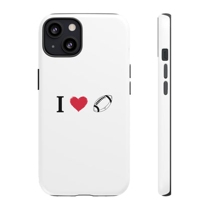 Football Love Phone Case - Tough Cases, Unique Sports Lover Gift, Personalized Cellphone Cover, Birthday Present, Sports Equipment - TRV
