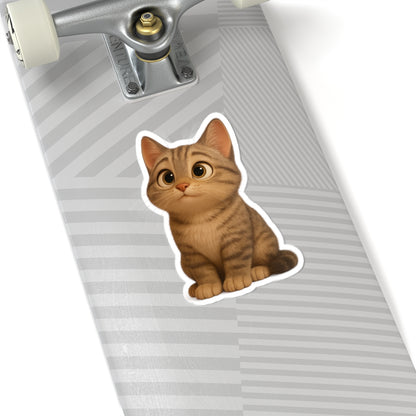 Adorable Cat Kiss-Cut Stickers | Cute Animal Decor, Laptop Stickers, Gift for Cat Lovers, Scrapbooking, Fun Aesthetic