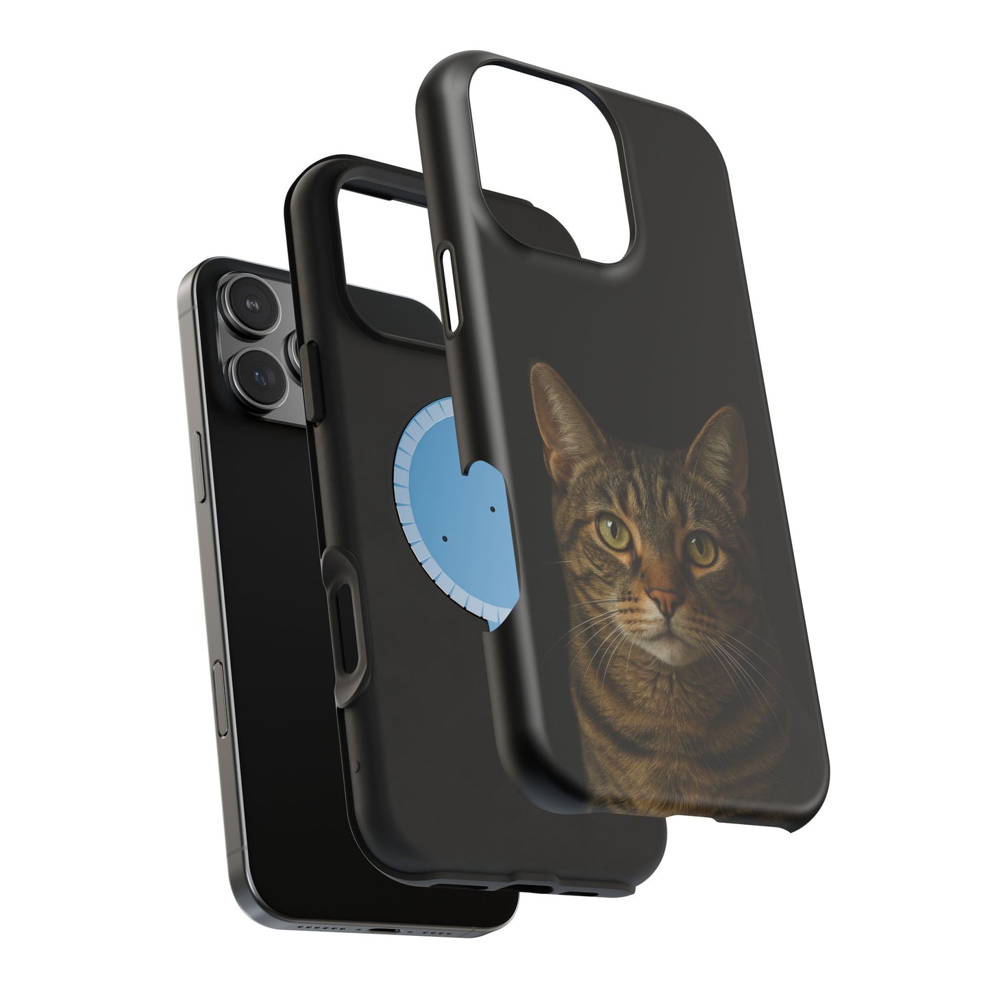 Magnetic Impact-Resistant Phone Case — Realistic Tabby Cat Portrait
