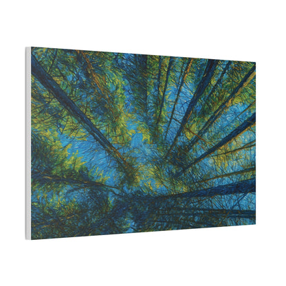 Canvas Wall Art, Forest Perspective Print, Nature Decor, Home & Office Art, Rustic Wall Hanging, Tree Art for Nature Lovers - TRV