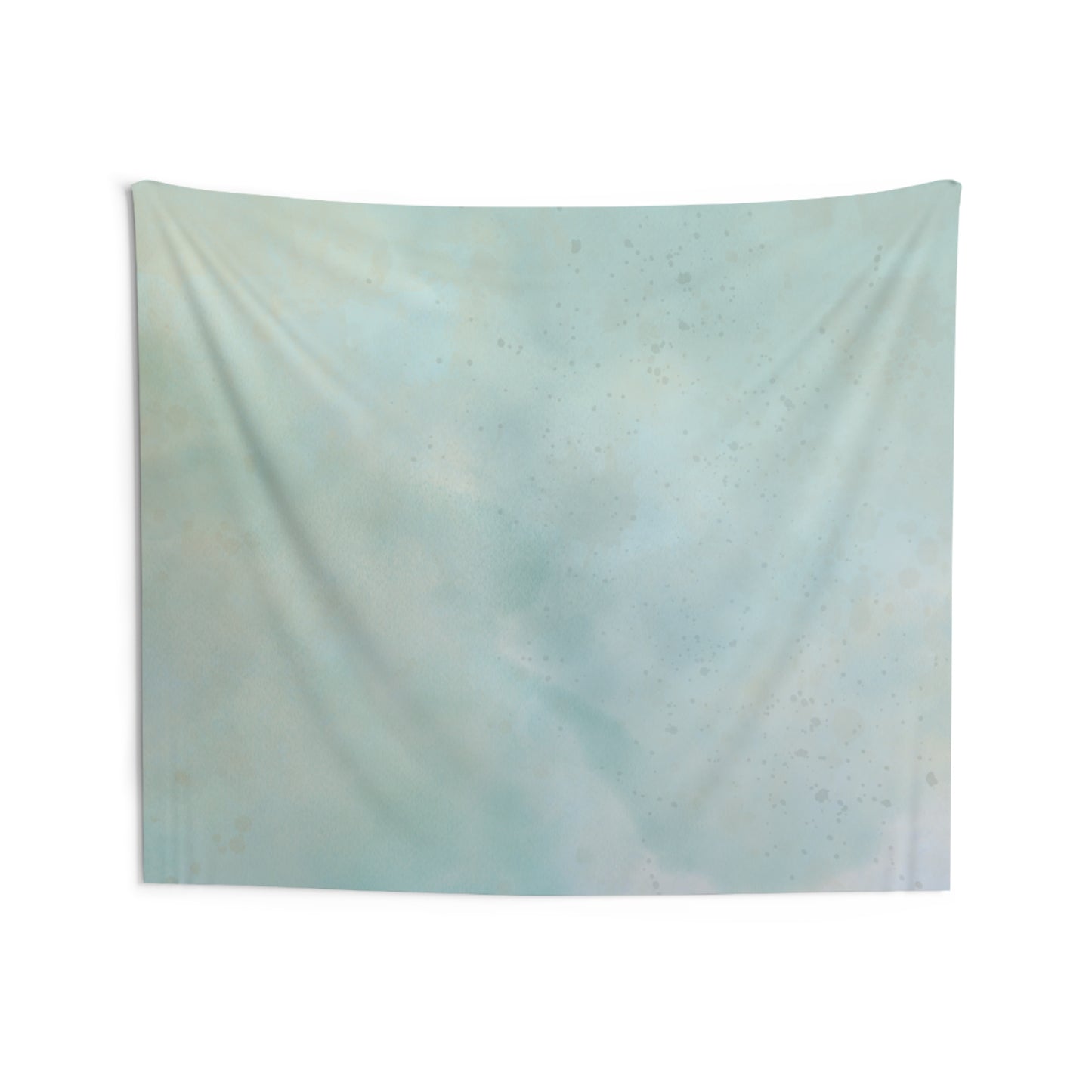 Soft Aqua Cloud Wall Tapestry