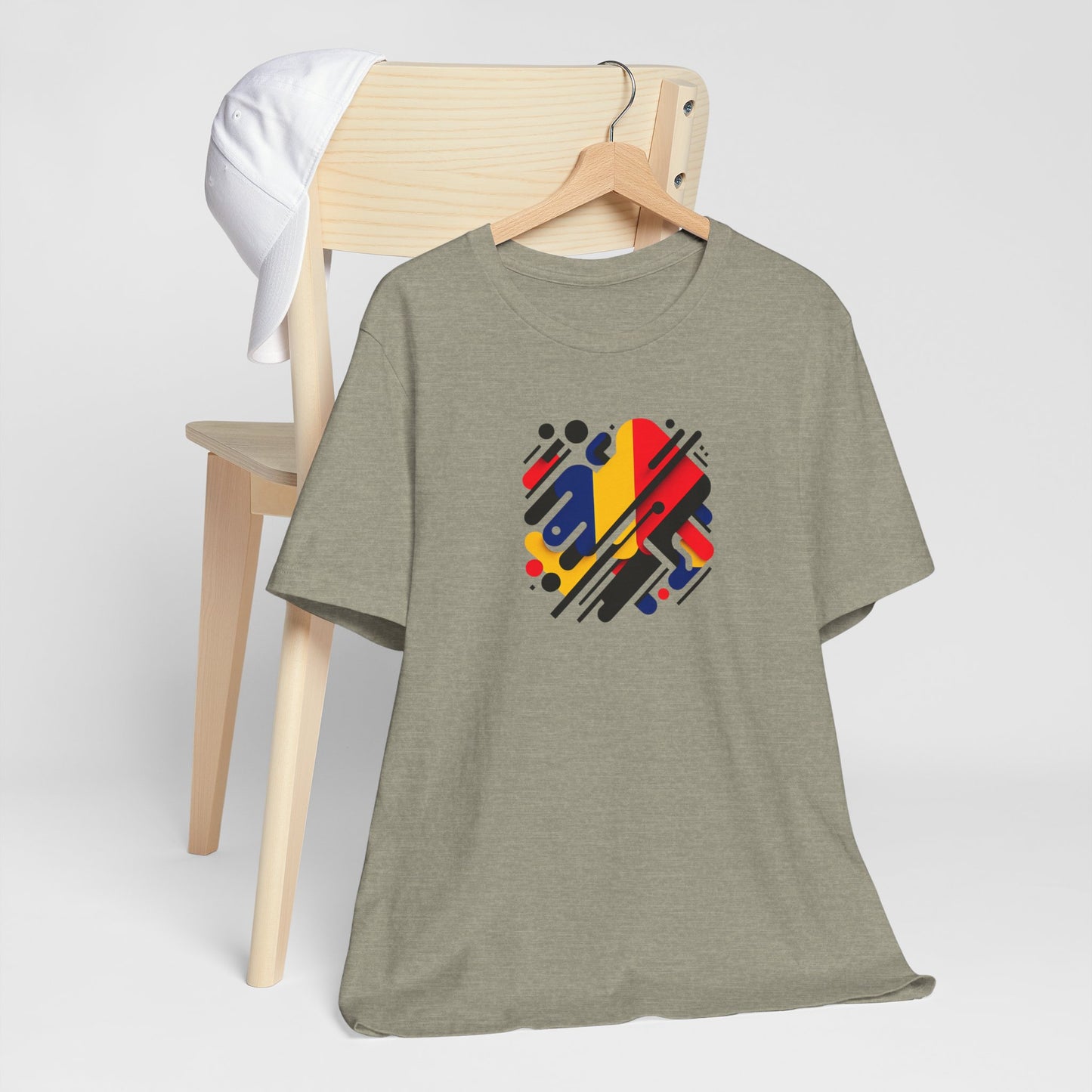 Artistic Heart Unisex Jersey Tee - Vibrant Graphic Tee, Casual Wear, Gift for Art Lovers, Birthday Surprise, Everyday Comfort - TRV