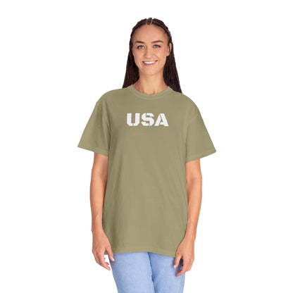 USA Vintage Unisex T-Shirt, Soft Cotton Tee, Casual Wear, Gifts for Her & Him, Summer Essentials, Independence Day Apparel - TRV