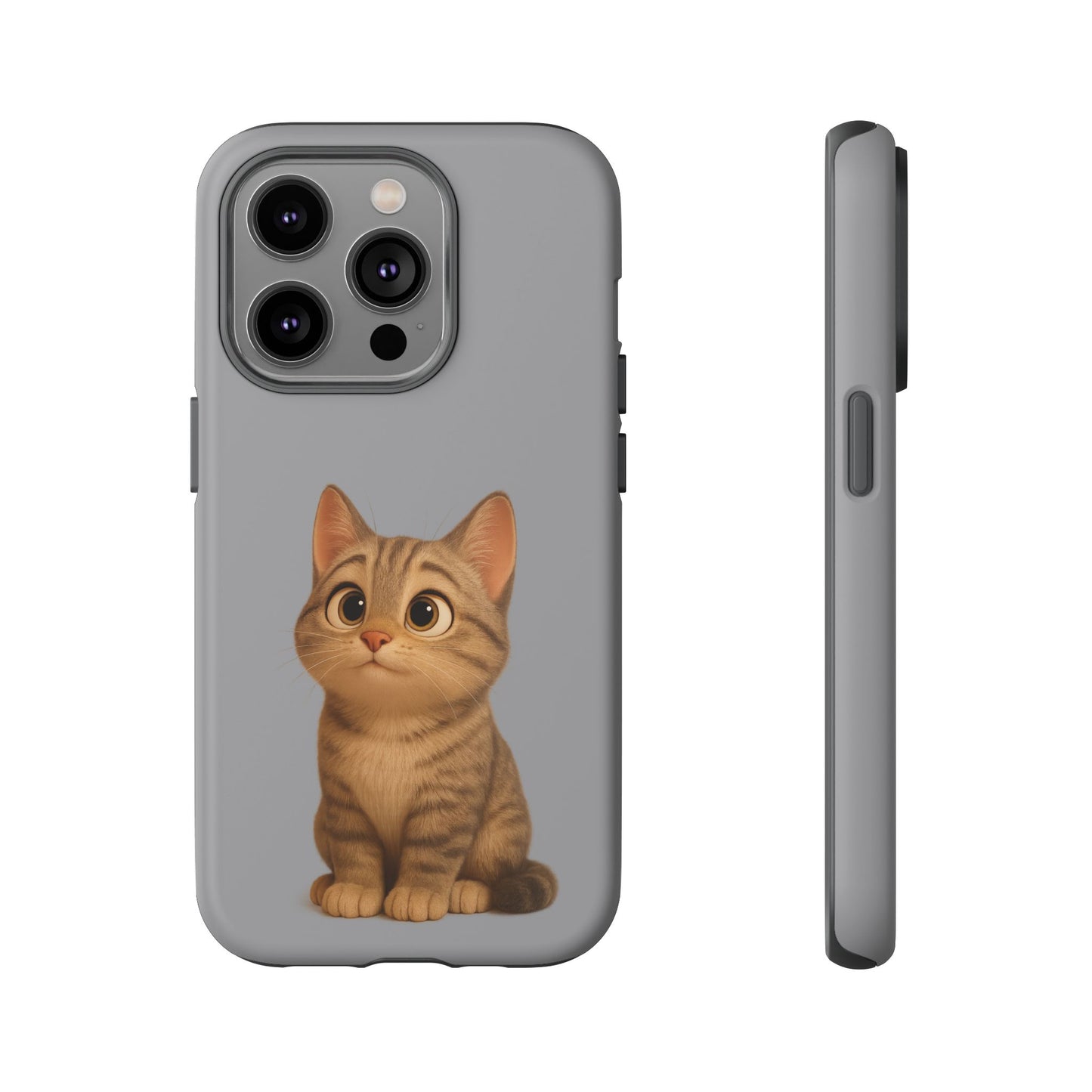 Cute Cat Phone Case, Kawaii Pet Accessory, Gift for Cat Lovers, Animal Phone Cover for Kids, Unique Kitty Design, Birthdays, Holidays - TRV