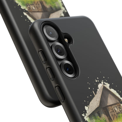 Rustic Farmhouse Phone Case, Cute Cottage Design, Tough Cases for Nature Lovers, Eco-Friendly Gift, Customizable Tech Accessories - TRV