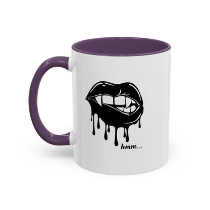 Vampire Lip Accent Coffee Mug - 11oz & 15oz - Unique Halloween Gift