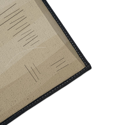 Square Design Quote Heavy Duty Floor Mat | Minimalist Typography, Modern Home Decor - TRV