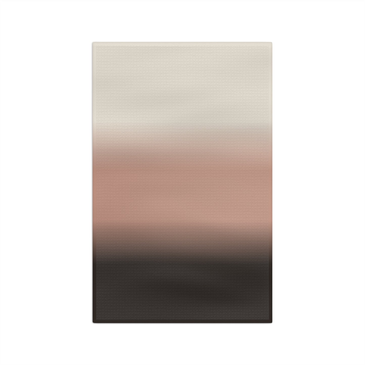 Neutral Gradient Ombre Microfiber Tea Towel | Blush to Charcoal