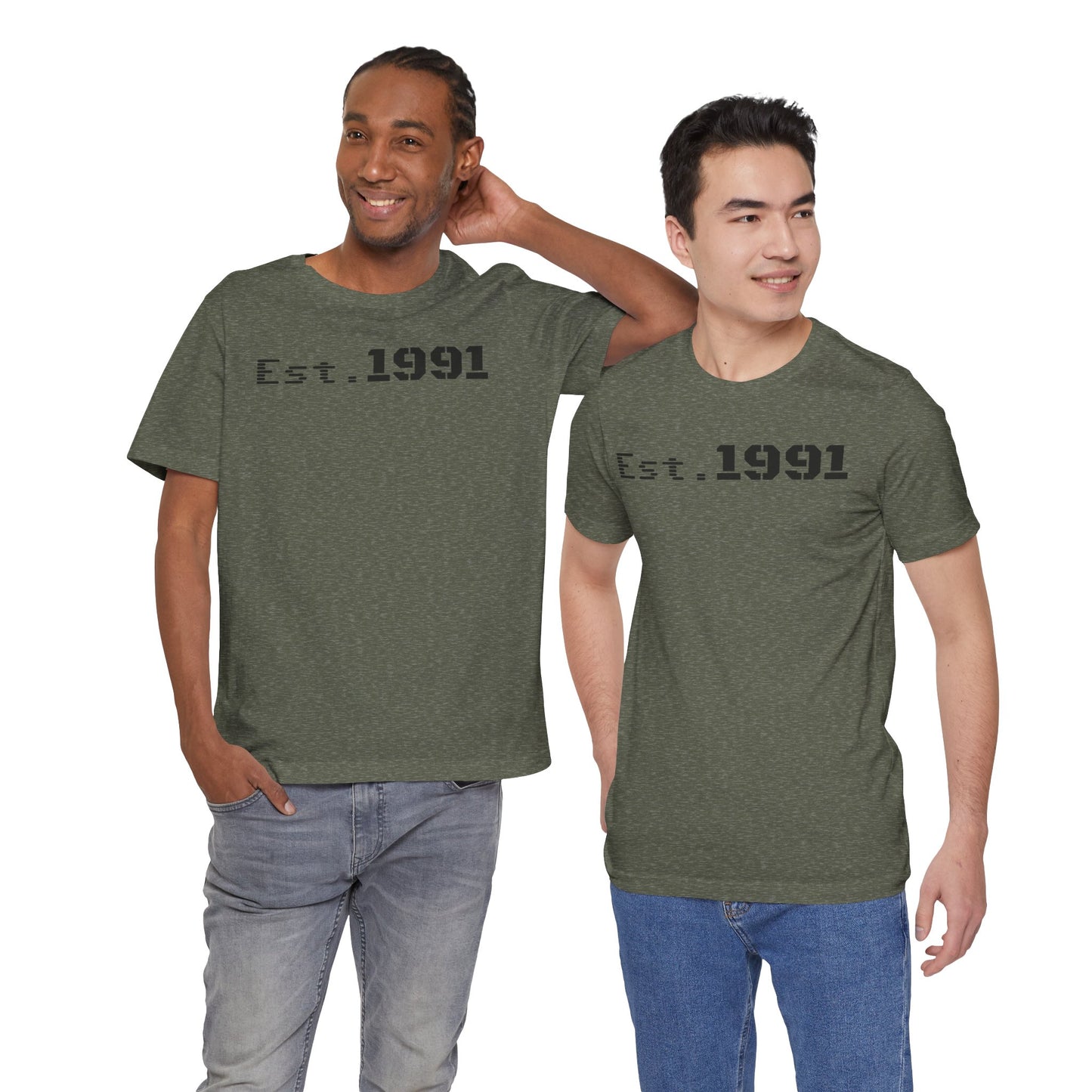Established 1991 Unisex Jersey Tee | Vintage Anniversary Gift | Casual Wear, Birthday Shirt, Retro Style, Statement Tee, Gift for Him/Her - TRV