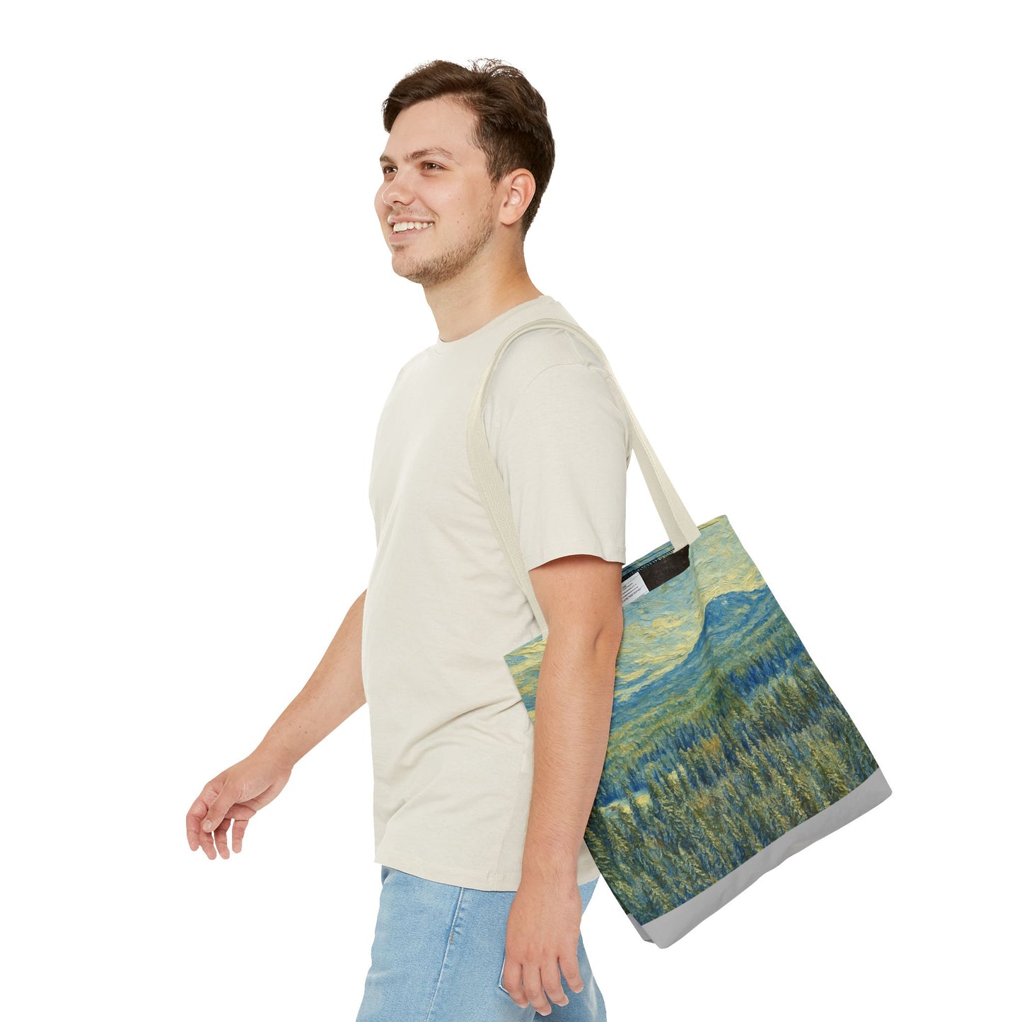 Nature-Inspired Tote Bag, Eco-Friendly Carryall, Bohemian Style Purse, Art Tote, Great Gift for Nature Lovers, Shopping Bag, Travel [...] - TRV