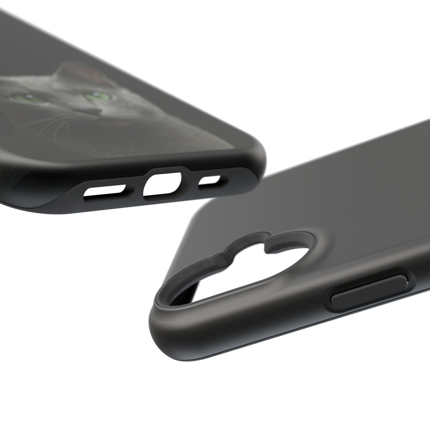 Russian Blue Cat Phone Case — Magnetic Impact-Resistant iPhone Cover
