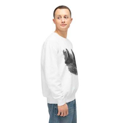 Scenic Minimalist Crewneck Sweatshirt - Cozy Art Tee for Nature Lovers, Gift for Her, Layering Essential, Perfect for Fall, Everyday Wear - TRV