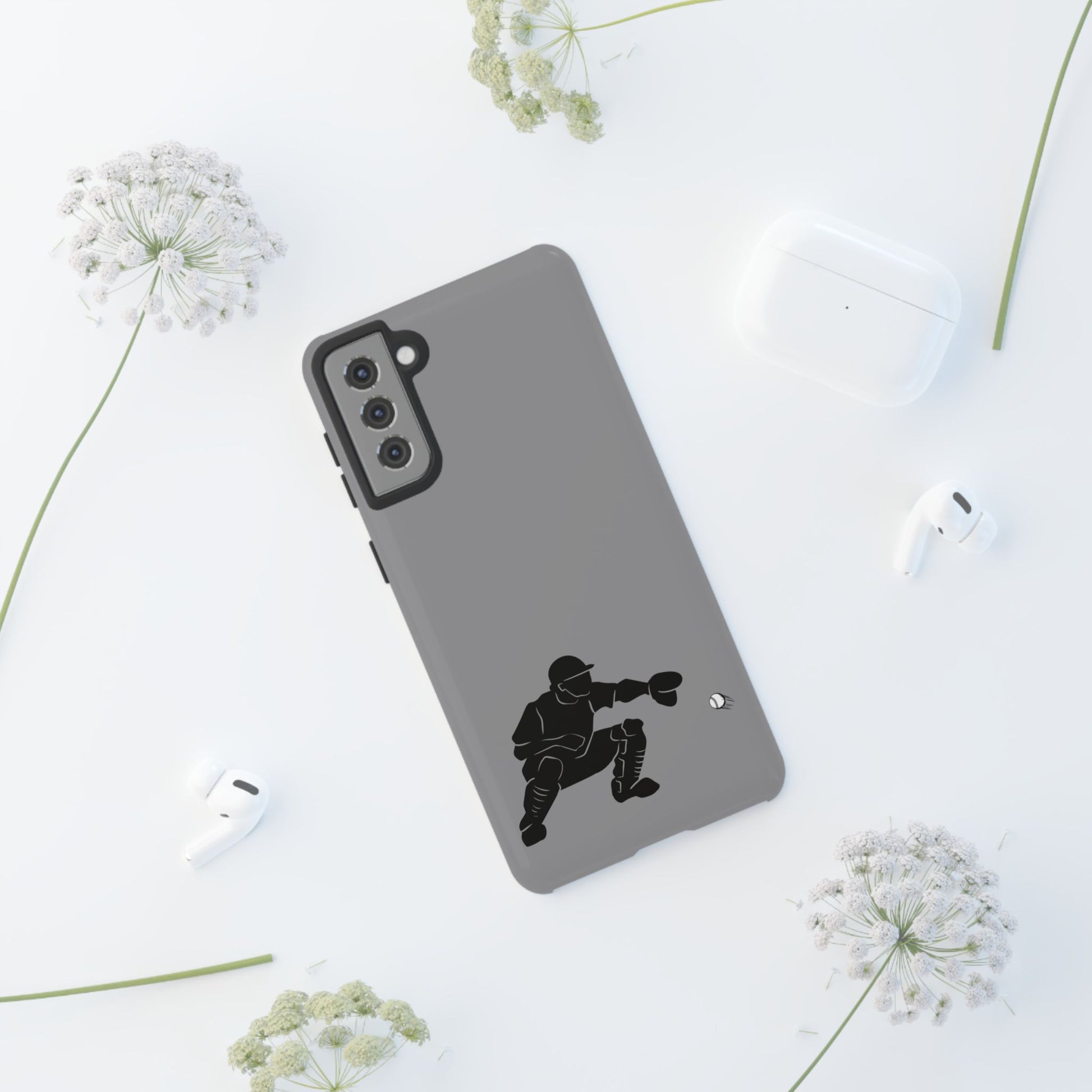 Baseball Catcher Phone Case - Tough Cases, Sports Phone Cover, Great for Athletes, Perfect Gift for Baseball Lovers, Unique Cell Phone Design - TRV