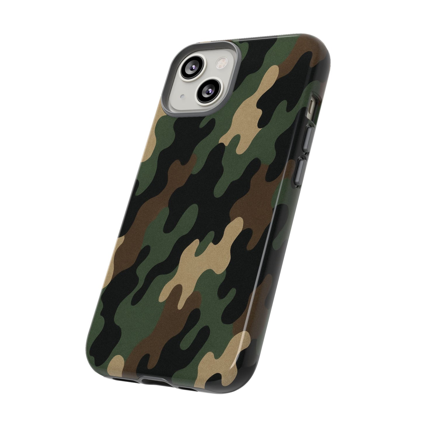 Camouflage Phone Case, Tough Cases, Military Style, Unique Phone Accessories, Gift for Him, Durable Phone Cover - TRV