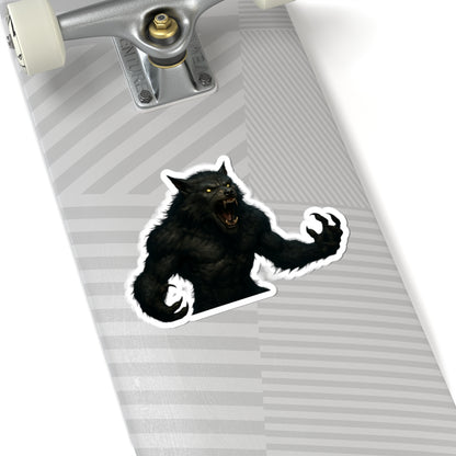 Fierce Werewolf Kiss-Cut Stickers | Halloween Decor, Laptop Decals, Spooky Gifts, Monster Lovers, Unique Party Favors