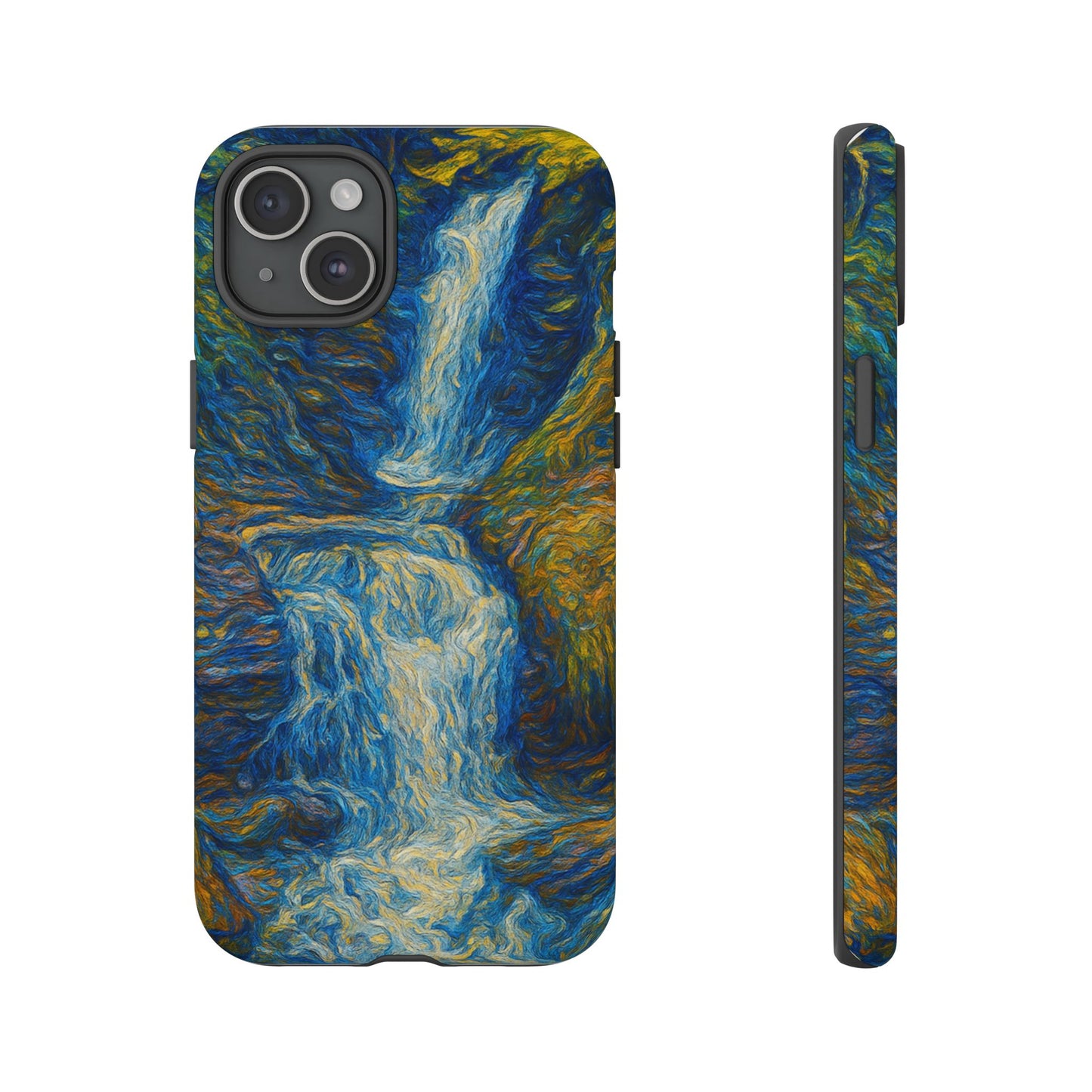 Artistic Phone Case - Waterfall Design, Unique Gift, Phone Accessory, Nature Lover, Original Artwork - TRV