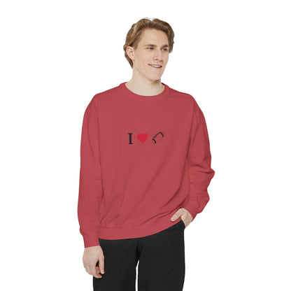 Unisex Sweatshirt, I love Football, Cozy, Perfect for Everyday Wear, Gift Idea for Friends, Couples, and Special Occasions - TRV
