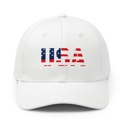 USA Flag Baseball Cap — Patriotic American Dad Hat (Adidas-Inspired)