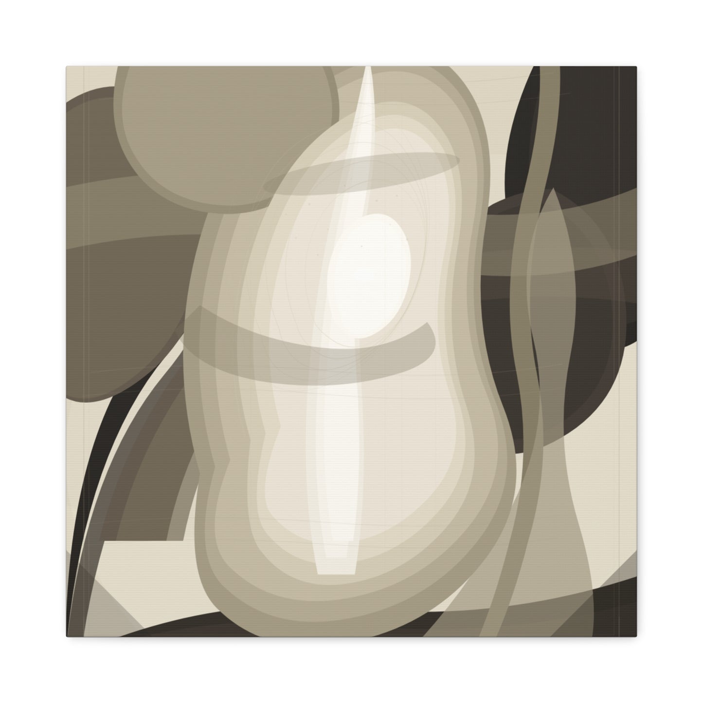 Abstract Neutral Pear Still Life Canvas