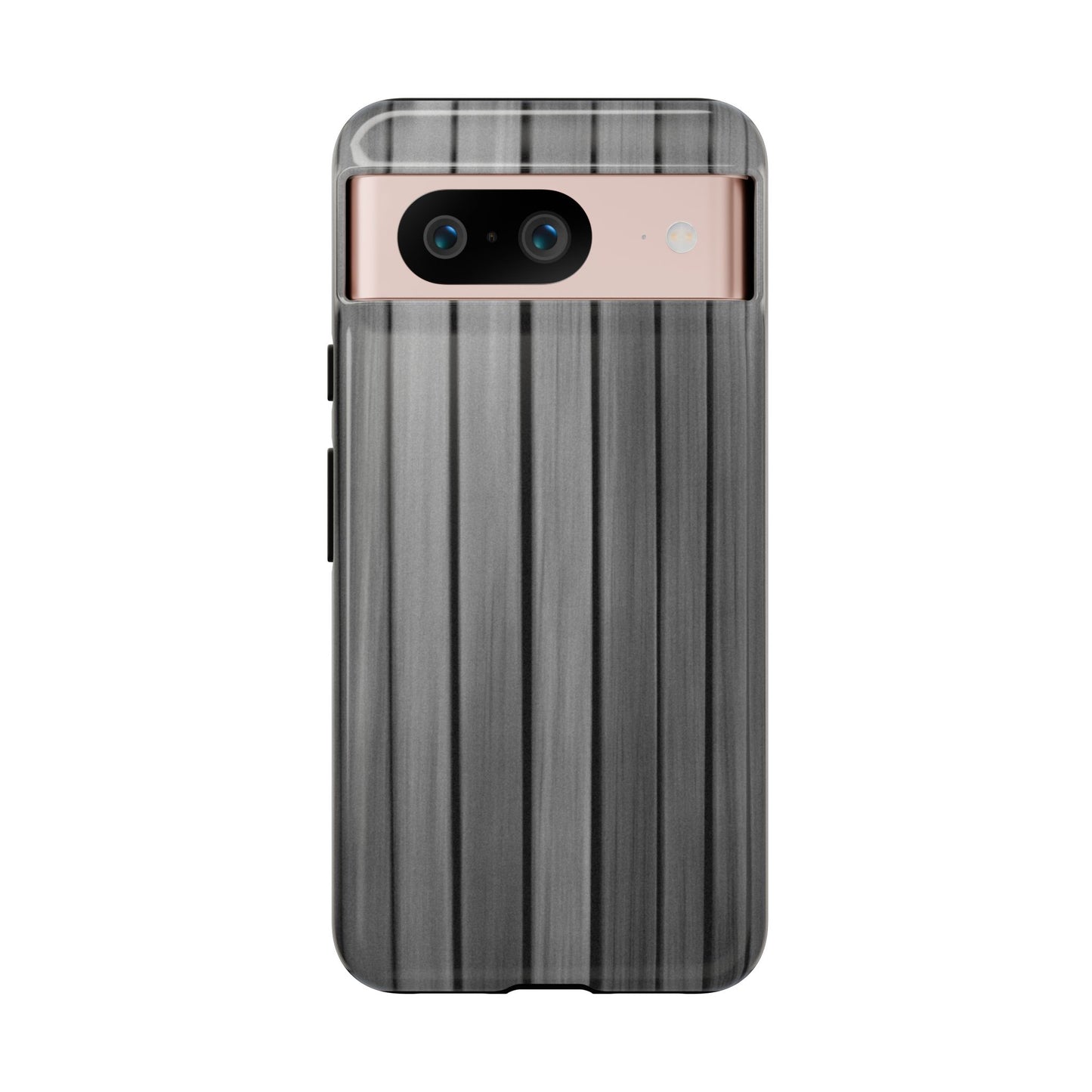 Ribbed metal texture iPhone case by Printify, tough protective phone cover with durable ribbed design for iPhone models.