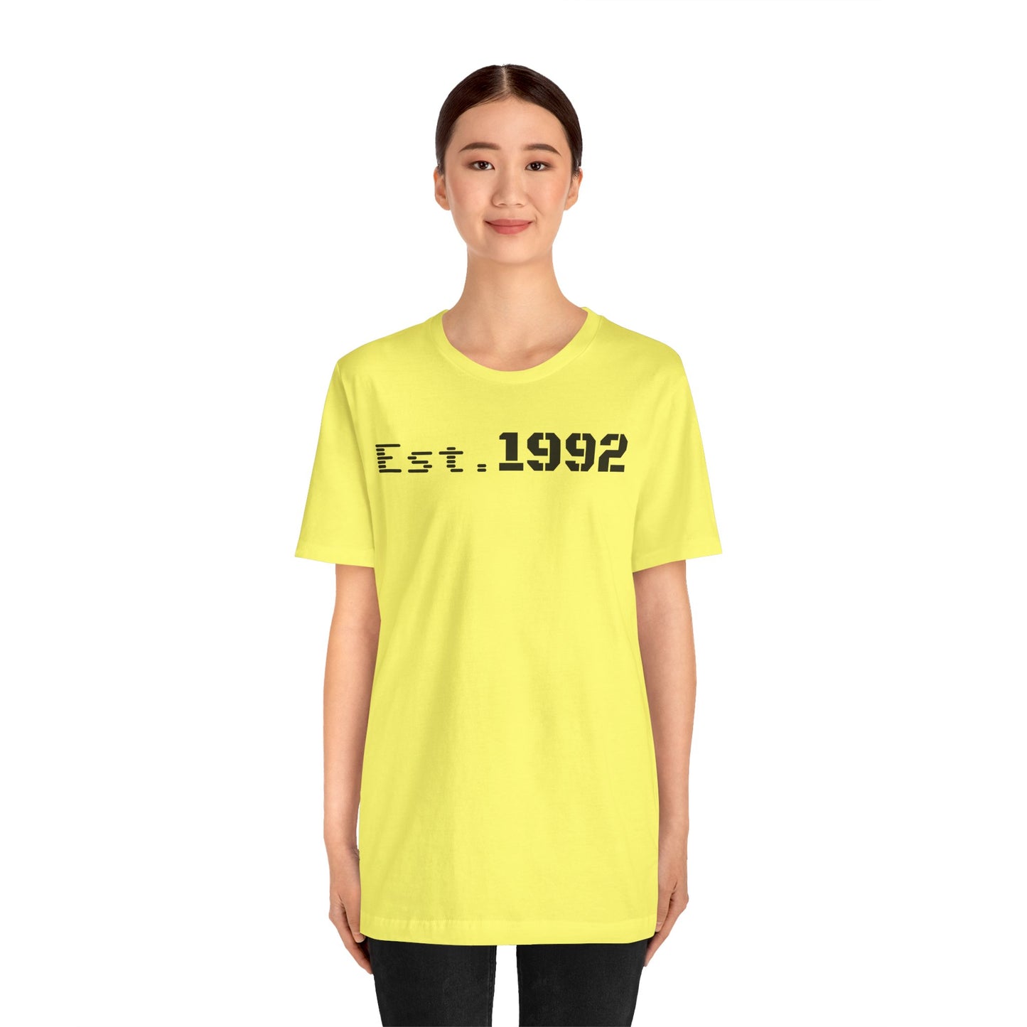 Est. 1992 Short Sleeve Tee - Retro Unisex T-Shirt, Birthday Gift, Vintage Style Shirt, Casual Wear, Trendy Outfit