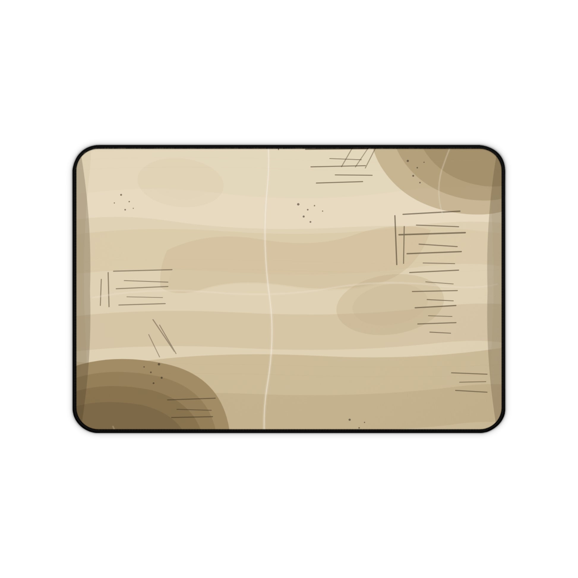 Vintage Wood Grain Desk Mat | Beige Rustic Mouse Pad - TRV