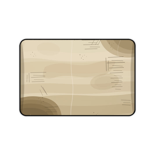Vintage Wood Grain Desk Mat | Beige Rustic Mouse Pad - TRV