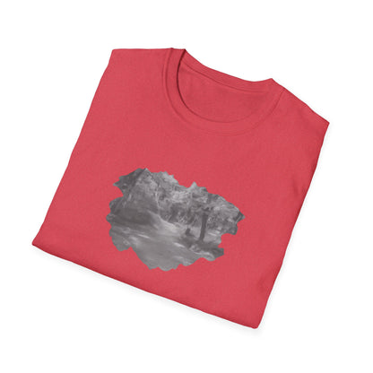 Serene Nature Landscape T-Shirt - Comfortable Unisex Tee, Outdoor Adventures, Nature Lover Gift, Casual Wear, Stylish Spring Top - TRV