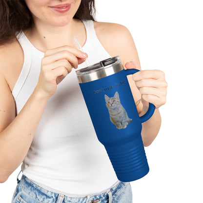 Funny Cat Insulated Travel Mug - 40oz - Perfect for Hot Drinks - TRV