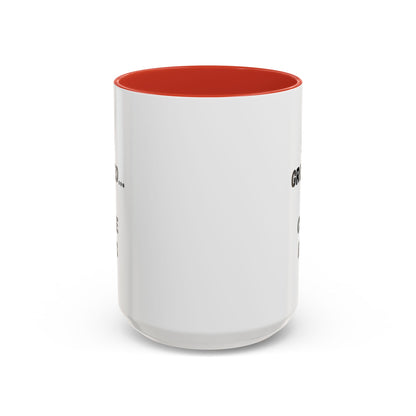 White ceramic mug with "Stay Grounded Like Coffee Beans" printed in black, 15oz size, perfect for coffee lovers.