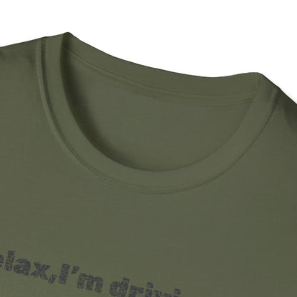Relaxed UFO Driver T-Shirt, Funny Shirt, Unisex Graphic Tee, Gift for Space Lovers, Casual Wear, Alien Theme Humor