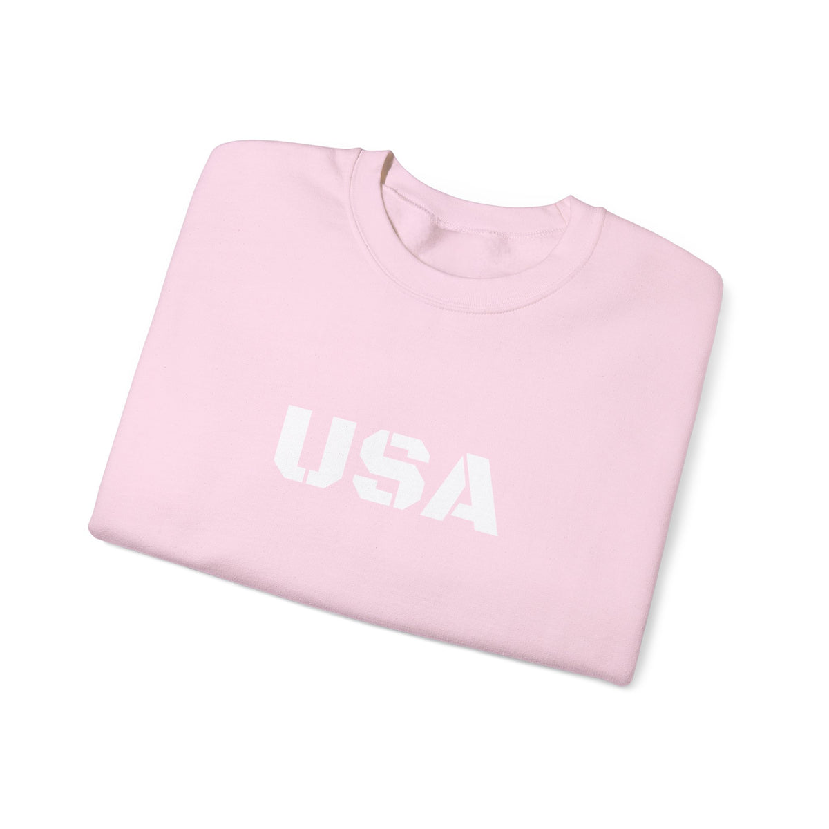 Printify USA crewneck sweatshirt featuring patriotic design, cozy fit, perfect for everyday wear and seasonal celebrations.