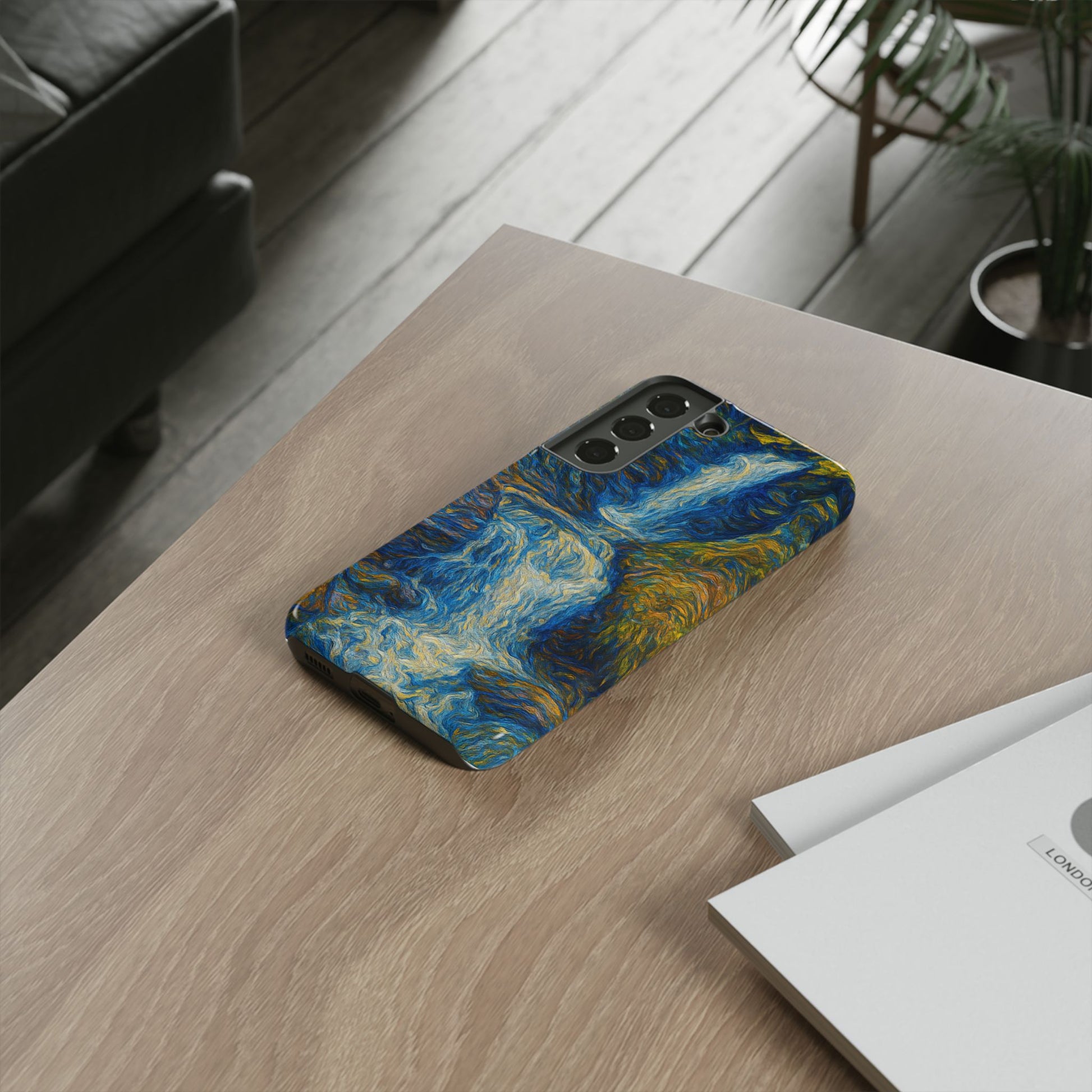 Artistic Phone Case - Waterfall Design, Unique Gift, Phone Accessory, Nature Lover, Original Artwork - TRV