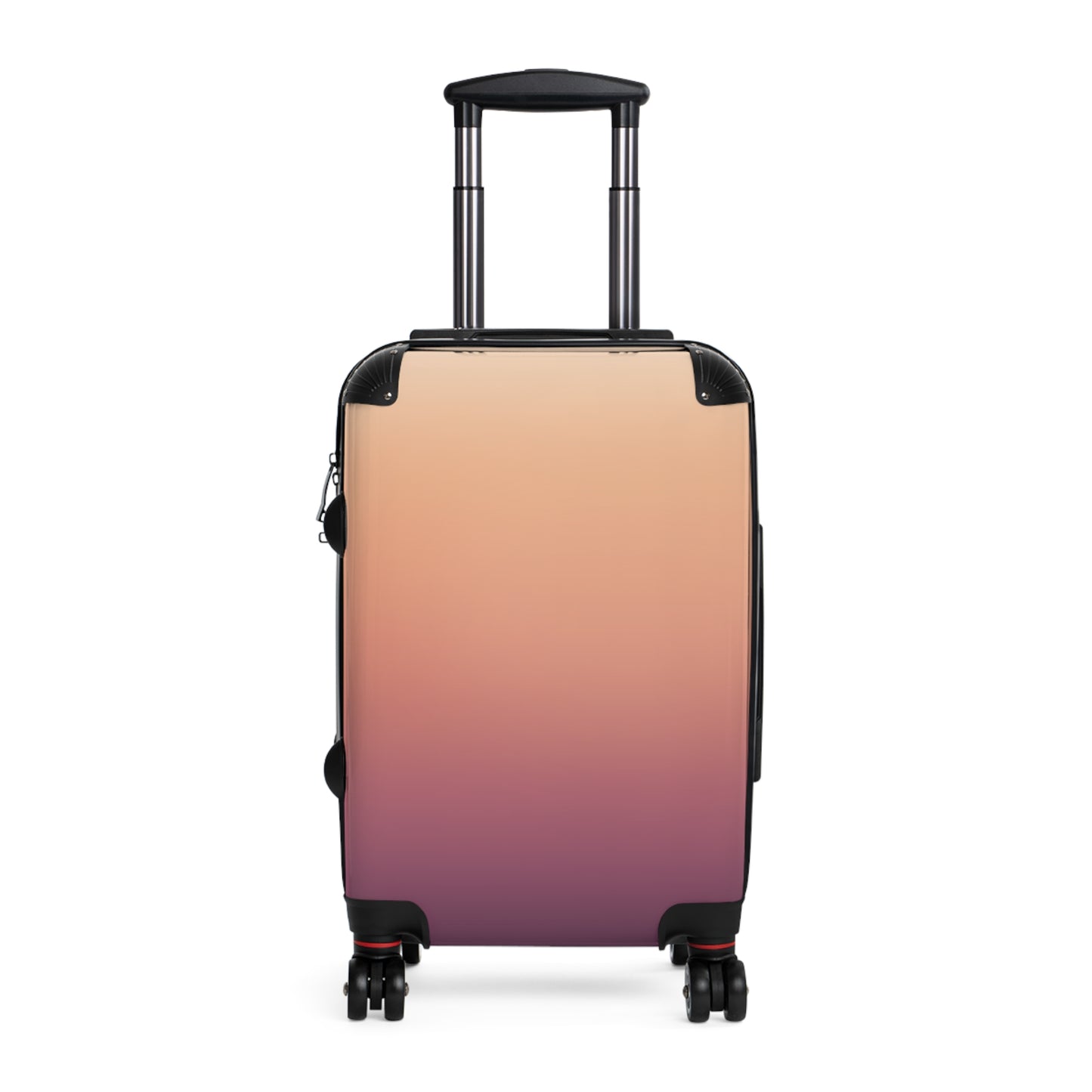 Gradient Ombre Carry-On Suitcase — Sunset Pink to Plum Travel Luggage