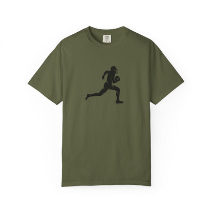 Football Player Graphic Unisex T-Shirt, Casual Sports Tee, Gift for Athletes, Workout Shirt, Everyday Wear, Unique Running Apparel