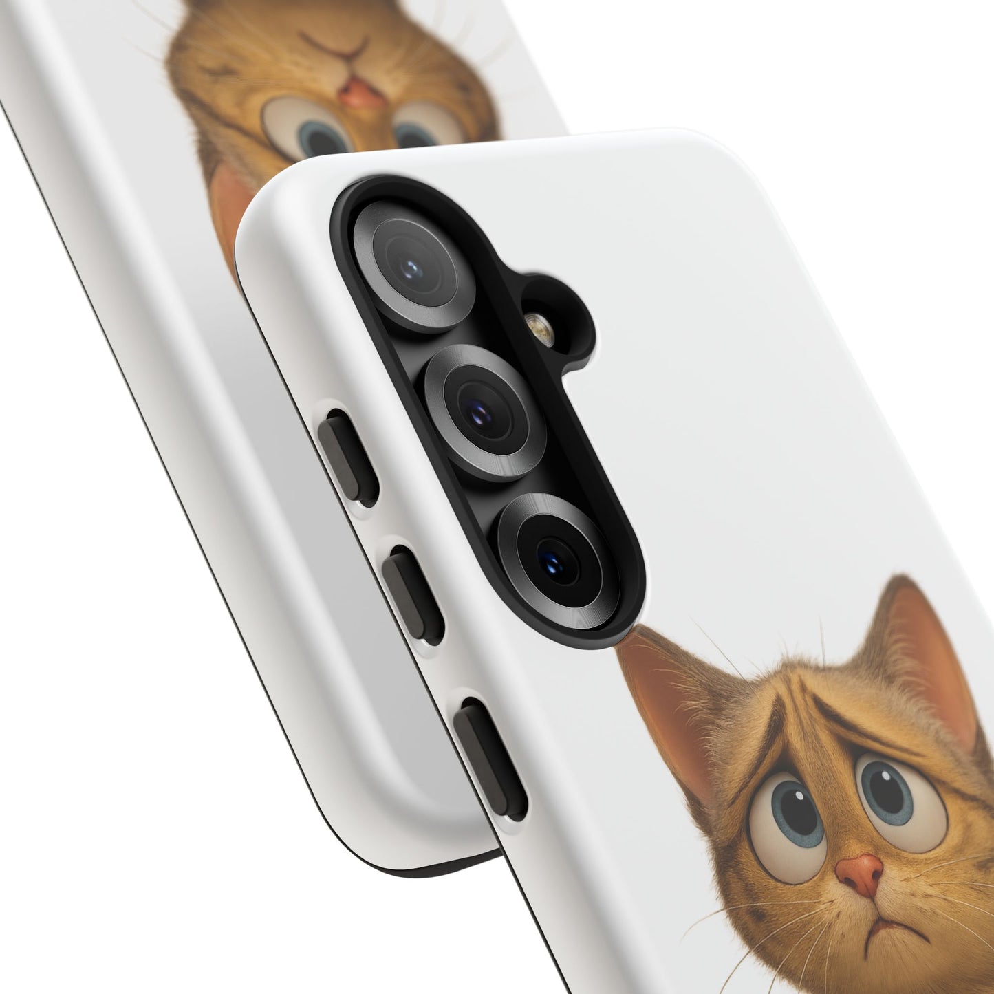 Cute Cat Phone Case, Funny Kitty Case, Animal Lover Gift, Cat Lover Accessory, Unique Cat Design Case, Pet Mom Gift - TRV
