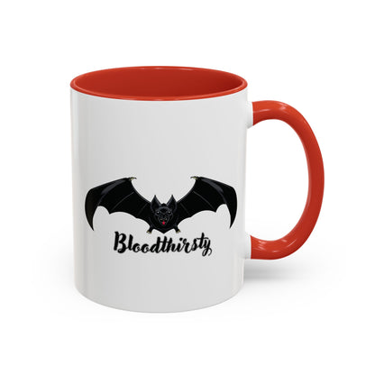 Bloodthirsty Bat Coffee Mug - Unique Halloween and Gothic Accents