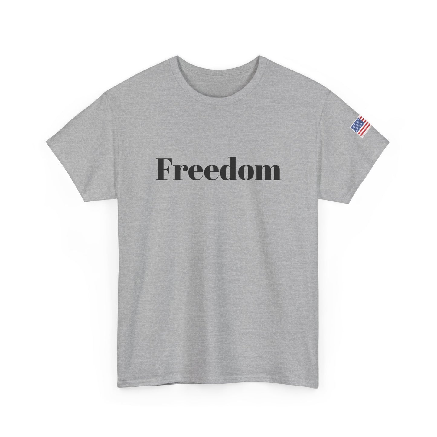 Freedom script tee | T-Shirt, American flag sleeve - TRV