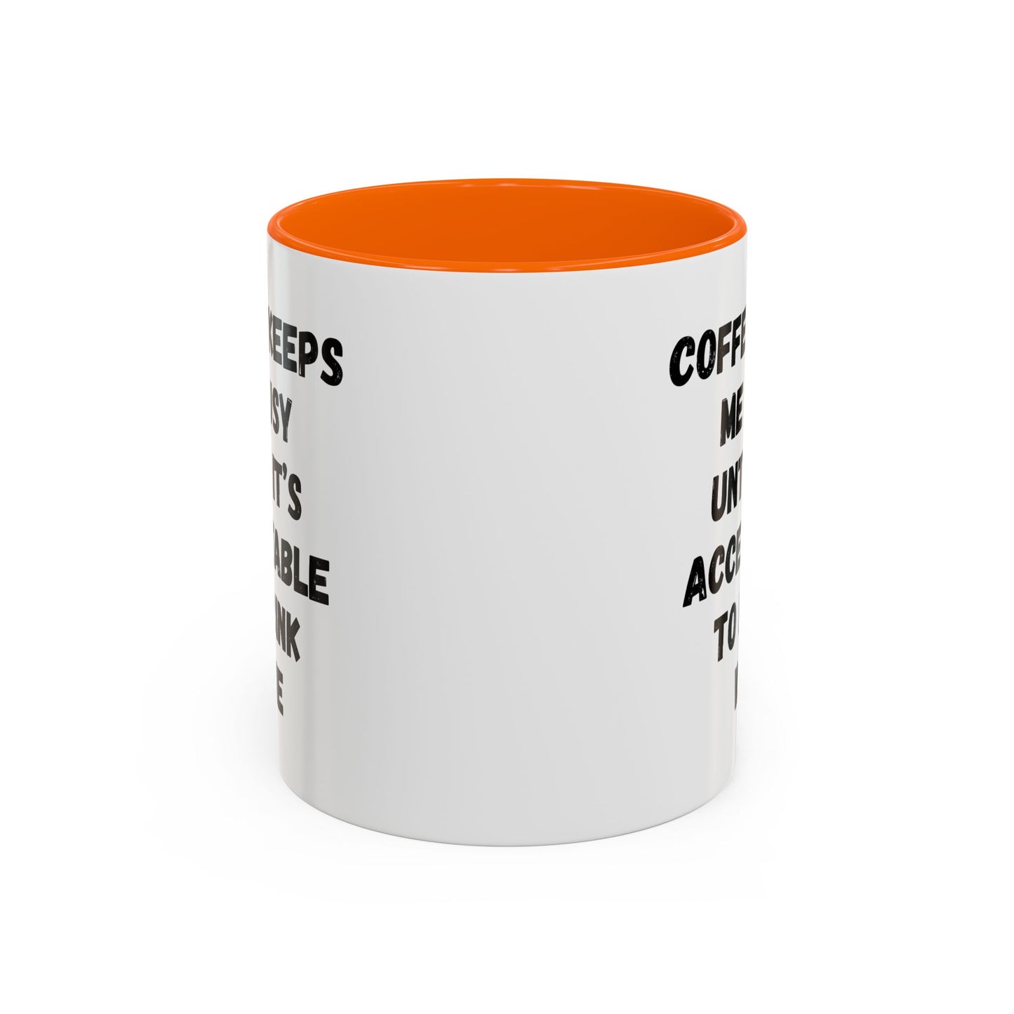 Funny Coffee Mug - "Coffee Keeps Me Busy Until It's Acceptable to Drink Wine" - Great for Mornings, Gifts, Office, Relaxation, Home