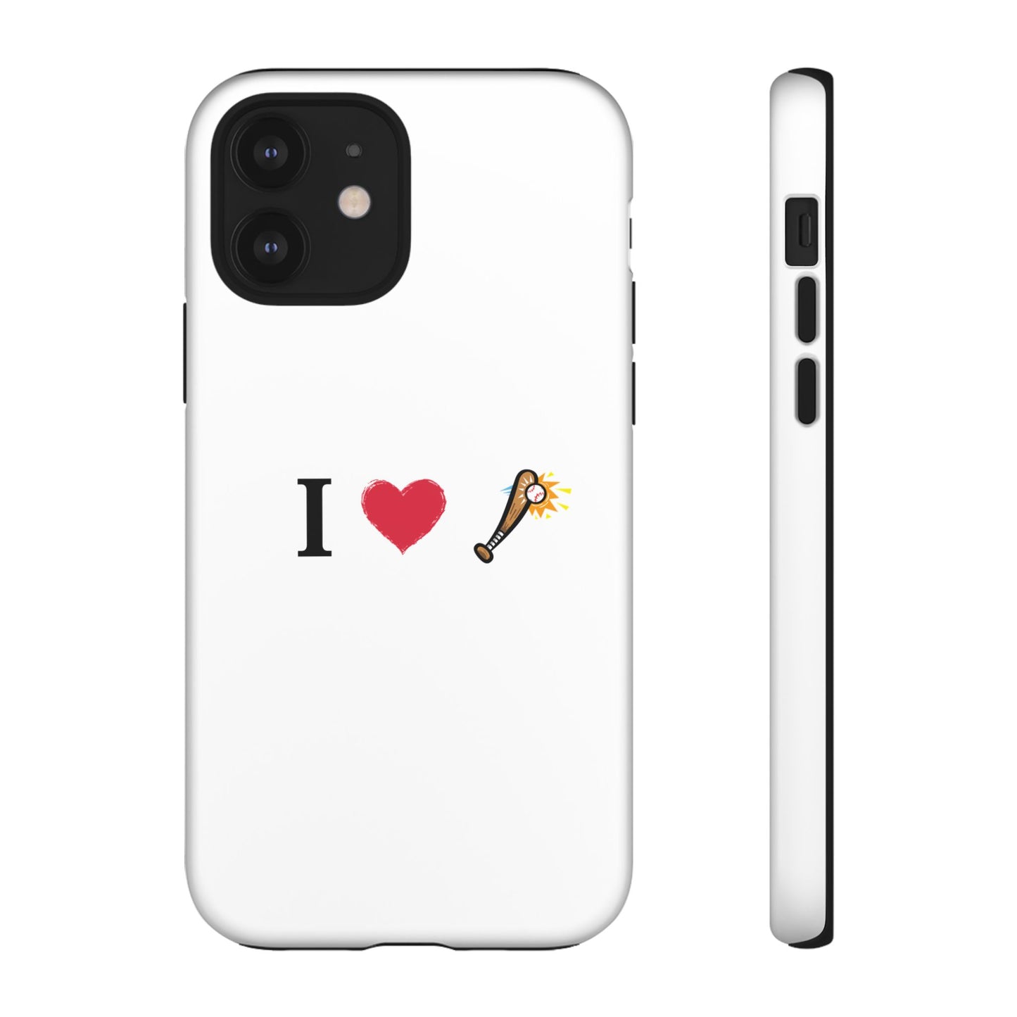 I Love Baseball Vibe Phone Case - Tough Cases for Sports Lovers, Gifts for Athletes, Fun Accessories, iPhone and Android Compatible - TRV