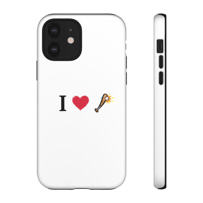 I Love Baseball Vibe Phone Case - Tough Cases for Sports Lovers, Gifts for Athletes, Fun Accessories, iPhone and Android Compatible - TRV