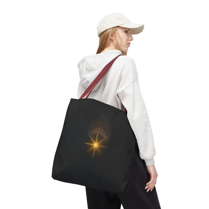 Radiant Starburst Tote Bag | Golden Light Celestial Design - TRV