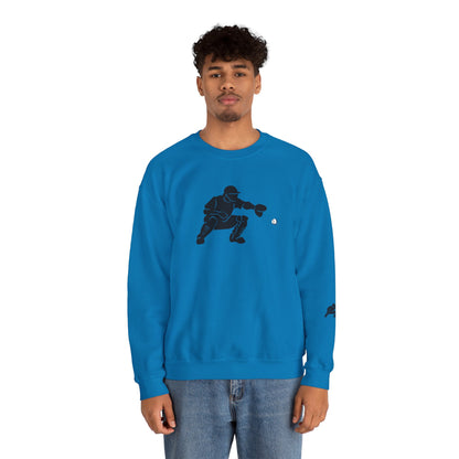 Baseball Catcher Crewneck Sweatshirt | Unisex Sports Apparel | Perfect for Game Days, Gifts, and Casual Wear | Baseball Lover's Gift - TRV
