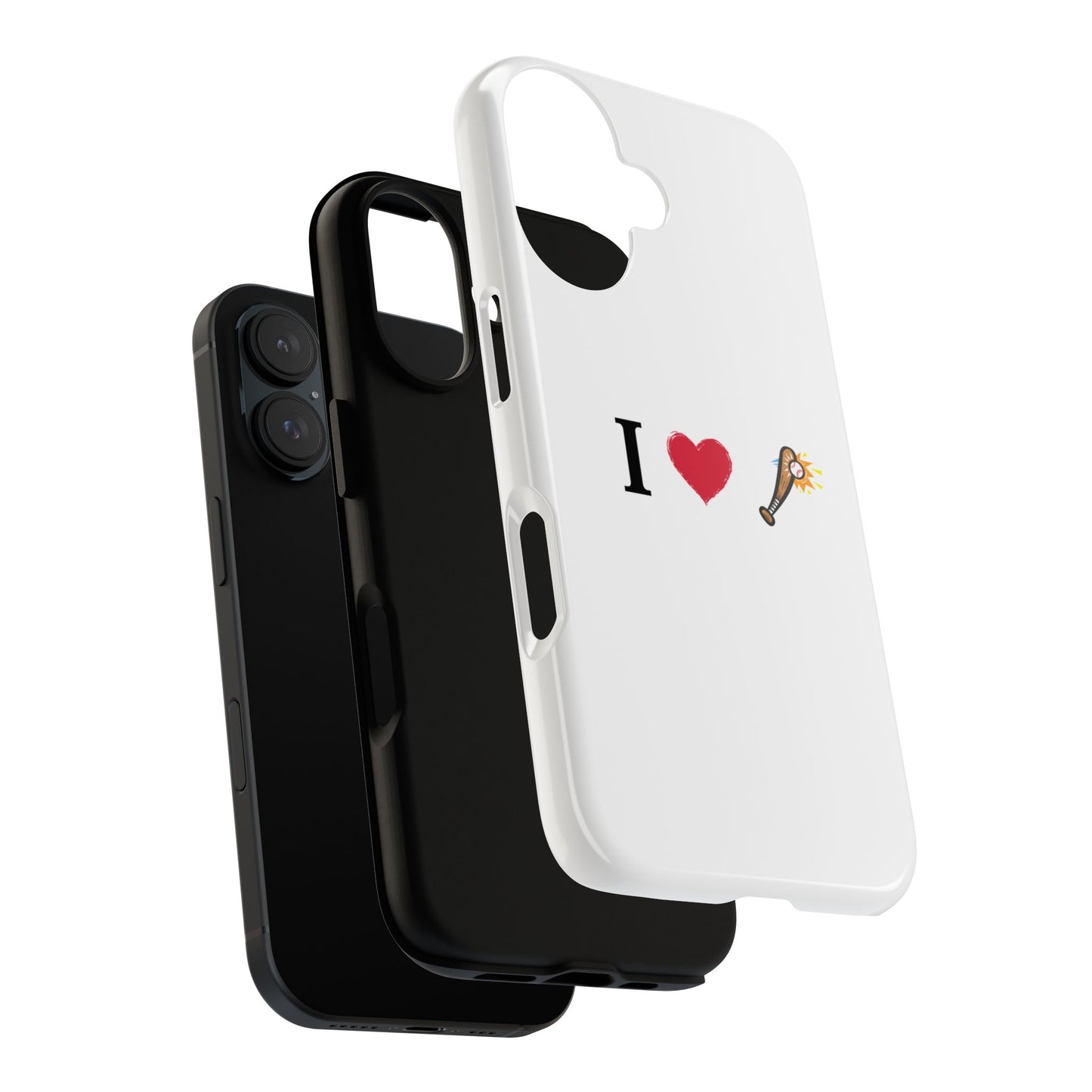 I Love Baseball Vibe Phone Case - Tough Cases for Sports Lovers, Gifts for Athletes, Fun Accessories, iPhone and Android Compatible - TRV