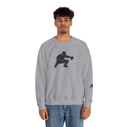 Baseball Catcher Crewneck Sweatshirt | Unisex Sports Apparel | Perfect for Game Days, Gifts, and Casual Wear | Baseball Lover's Gift - TRV