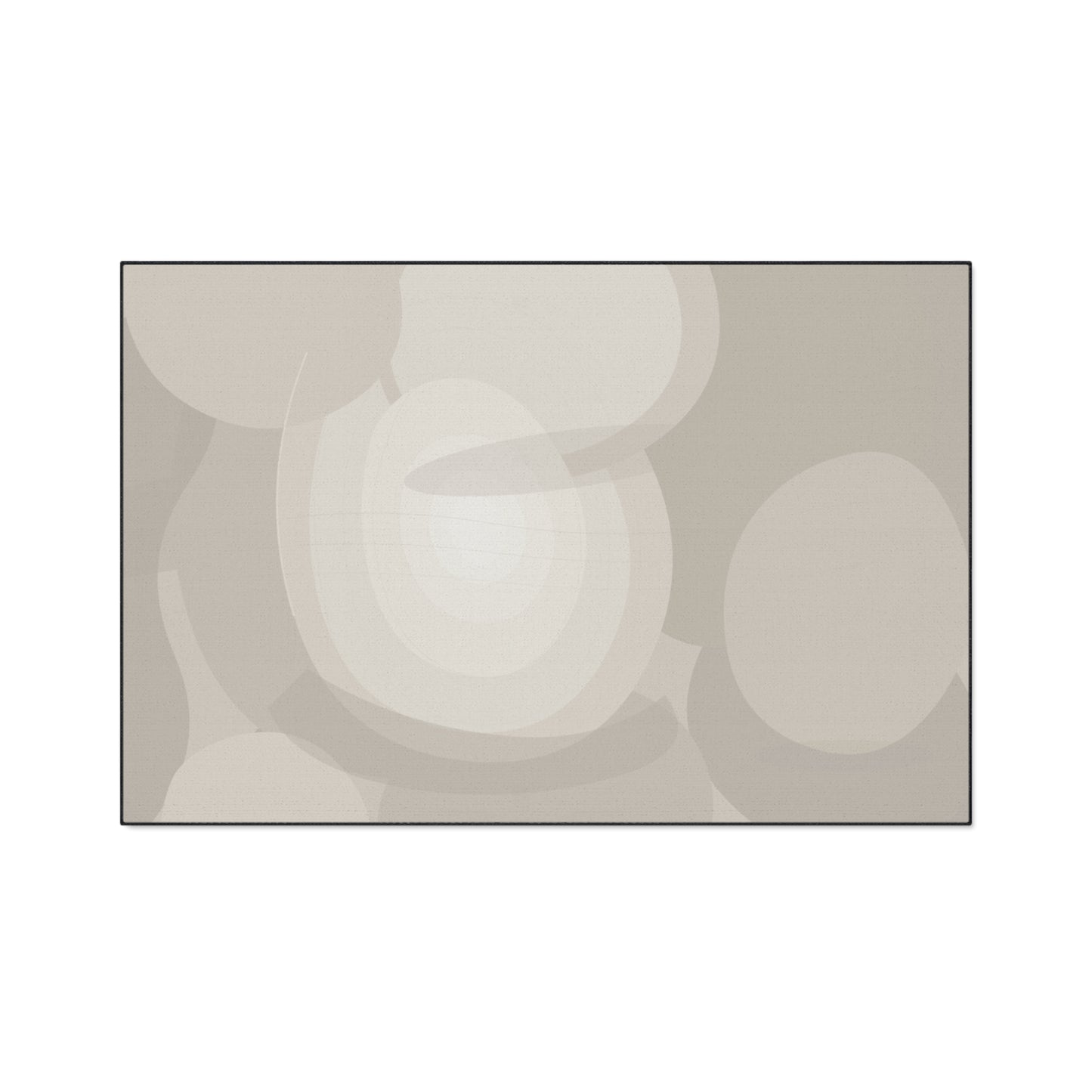 Neutral Abstract Circles Heavy Duty Floor Mat | Non-Slip Entry Rug