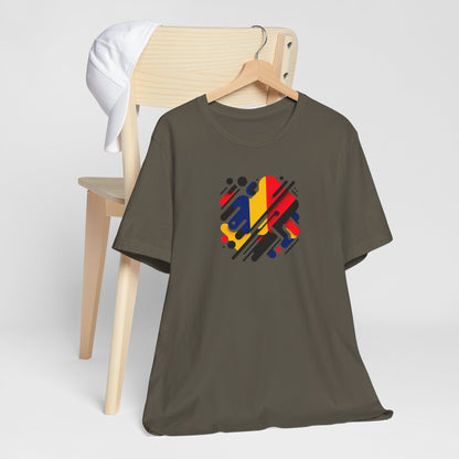 Artistic Heart Unisex Jersey Tee - Vibrant Graphic Tee, Casual Wear, Gift for Art Lovers, Birthday Surprise, Everyday Comfort - TRV