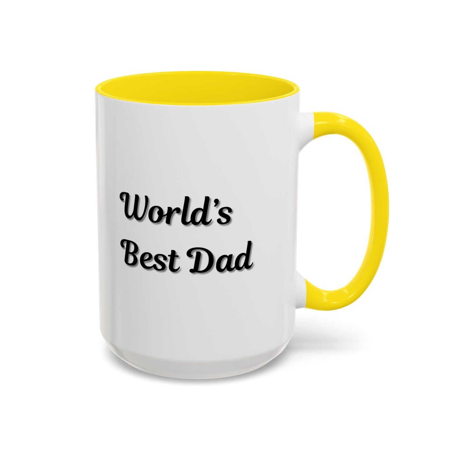 Father's Day Accent Mug, Best Dad Coffee Cup, Father's Day Gift, Novelty Mug, Ceramic Mug, Father's Day Present